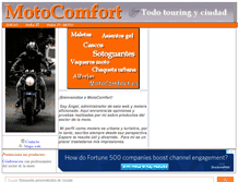 Tablet Screenshot of motocomfort.es
